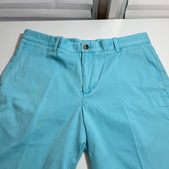 Vineyard Vines Breaker Short Men Shorts Sz 33 Turquoise 9" Inseam Preppy Casual - Picture 4 of 8